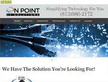 Tablet Screenshot of onpointitsolutions.com